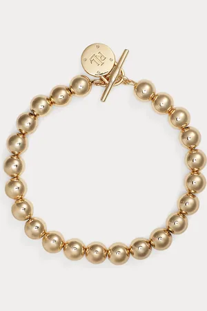 Ralph Lauren Pulsera con abalorios dorados
