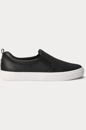 Ralph Lauren Deportiva Haddley de piel abatanada
