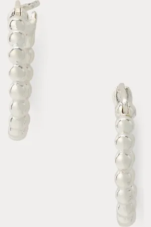 Ralph Lauren Pendientes de aro de plata de ley