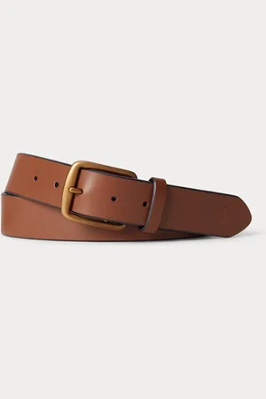 Ralph Lauren Cinturón de piel con caballo