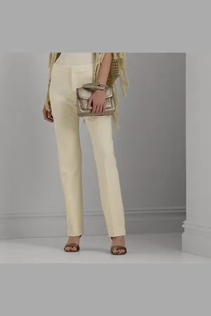 Ralph Lauren Pantalón de pernera recta de crepé
