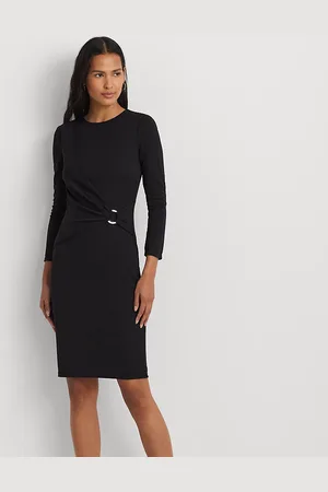 Ralph Lauren Vestido de punto con manga tres cuartos