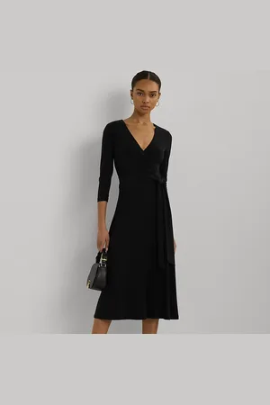 Ralph Lauren Vestido cruzado de punto jersey