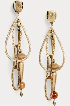 Ralph Lauren Pendientes geométricos de doble cara
