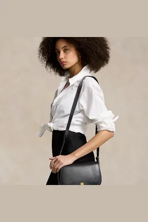 Ralph Lauren Bolso Saddle Polo ID de piel