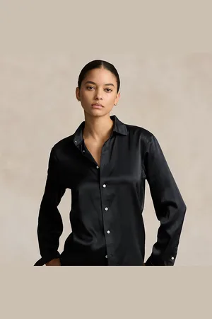 Ralph Lauren Camisa Slim de seda