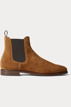 Ralph Lauren Bota Chelsea de ante de becerro