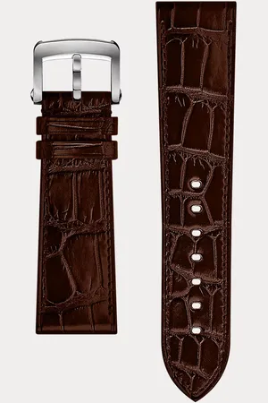 Ralph Lauren Correa de reloj de piel de caimán