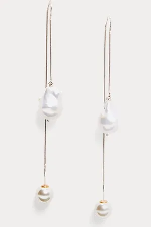Ralph Lauren Pendientes de tiras con perlas