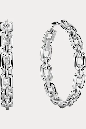 Ralph Lauren Pendientes de aro de plata de ley
