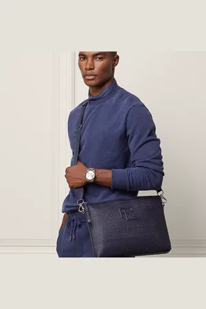 Ralph Lauren Bolso Messenger de piel de becerro