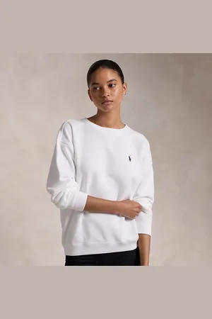Ralph Lauren Jersey de felpa ligera y cuello redondo