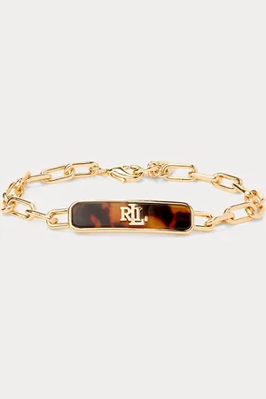 Ralph Lauren Pulsera de carey bañada en oro
