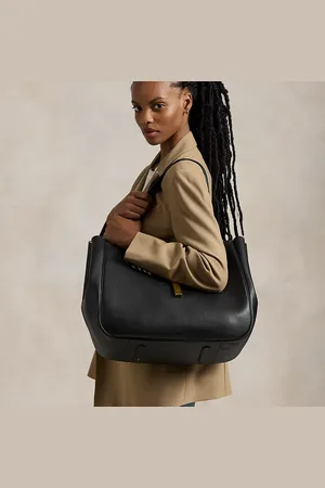Ralph Lauren Bolso tote Polo ID de piel grande