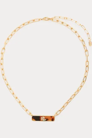 Ralph Lauren Collar de carey bañado en oro