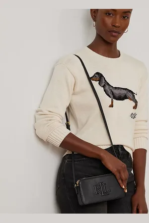 Ralph Lauren Cartera cruzada Witley mediana de piel