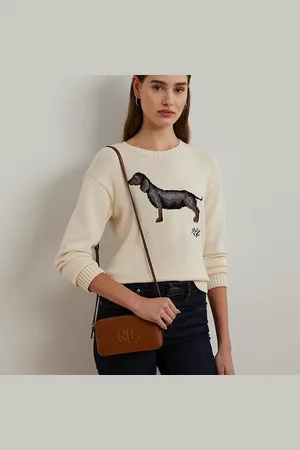 Ralph Lauren Cartera cruzada Witley mediana de piel