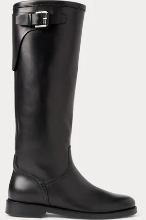 Ralph Lauren Bota Sawyer de piel de becerro