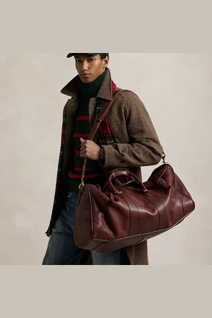 Ralph Lauren Bolsa de viaje de piel Heritage