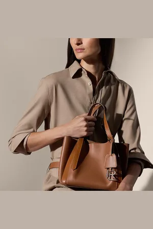 Ralph Lauren Minibolso tote RL 888 de piel de becerro