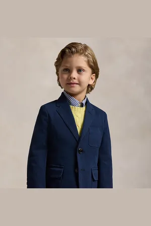 Ralph Lauren Chaqueta de traje de tela de chino elástica