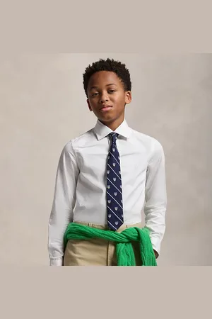 Ralph Lauren Camisa de vestir de paño de algodón