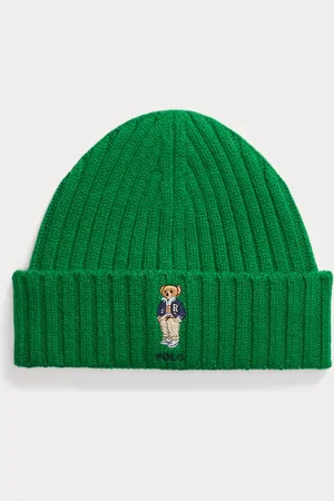Ralph Lauren Gorro de lana con Polo Bear
