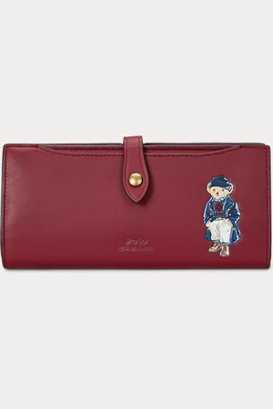Ralph Lauren Cartera de piel con Polo Bear