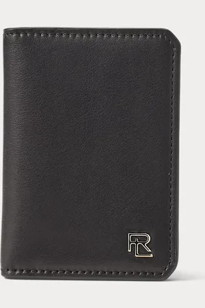 Ralph Lauren Tarjetero plegado de piel de becerro