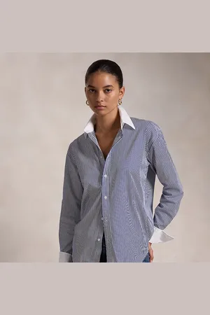 Ralph Lauren Camisa de algodón con puños alargados