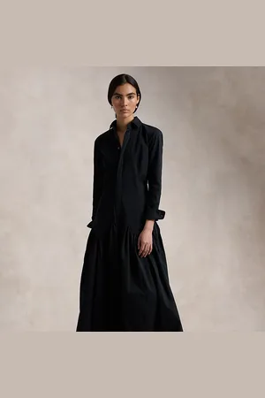 Ralph Lauren Vestido camisero de oxford fruncido