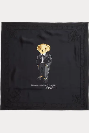 Ralph Lauren Pañuelo cuadrado de seda Polo Bear