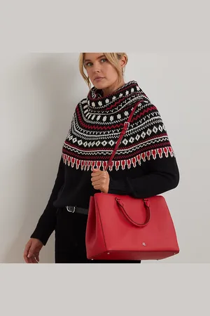 Ralph Lauren Bolso satchel Hanna grande de piel
