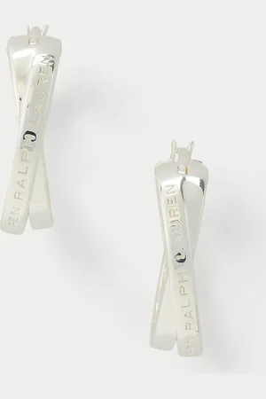 Ralph Lauren Pendientes de aro de plata de ley