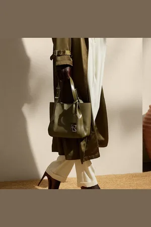 Ralph Lauren Minibolso tote RL 888 de piel de becerro