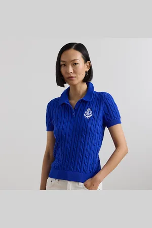 Ralph Lauren Jersey tipo polo en punto de ochos