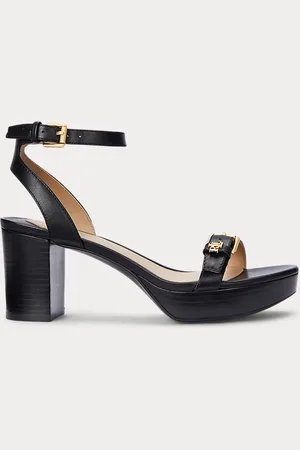Ralph Lauren Sandalia Melissah de piel con plataforma