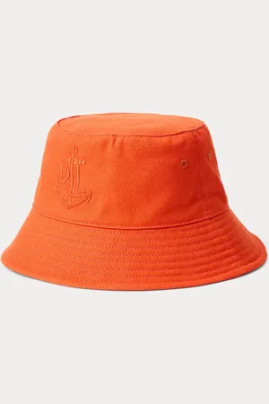 Ralph Lauren Sombrero de pescador de algodón y anclas