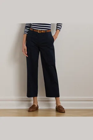 Ralph Lauren Pantalón de pernera ancha con cinturón