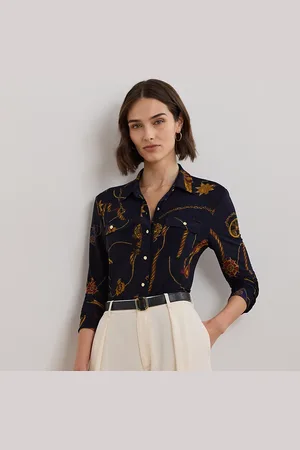 Ralph Lauren Camisa Slim Fit de punto estampada