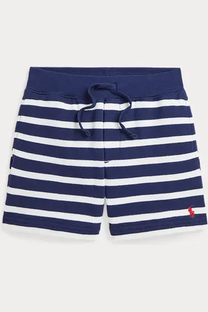 Ralph Lauren Pantalón corto de rizo con rayas