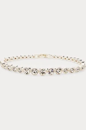 Ralph Lauren Pulsera de circonita bañada en plata