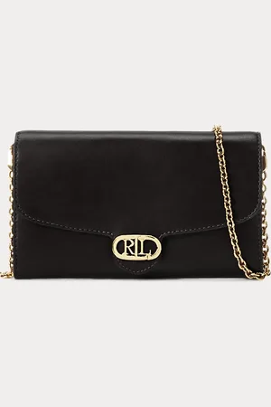 Ralph Lauren Bolso cruzado Adair mediano de piel
