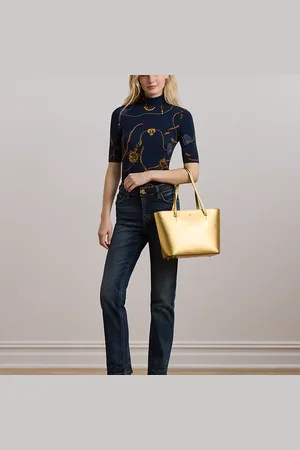 Ralph Lauren Bolso tote Karly mediano de piel cruzada