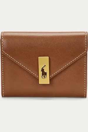 Ralph Lauren Tarjetero Polo ID plegable de piel
