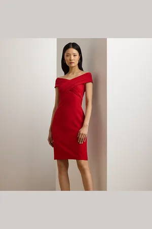 Ralph Lauren Vestido de cóctel de crepé