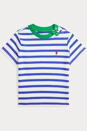 Ralph Lauren Camiseta ribeteada de punto de algodón