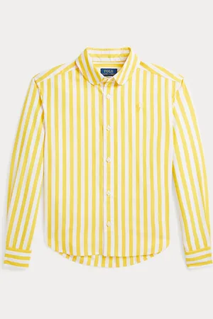 Ralph Lauren Camisa de popelina de algodón con rayas