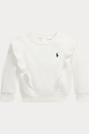 Ralph Lauren Sudadera de punto de rizo con volantes