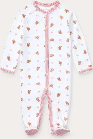 Ralph Lauren Pelele de algodón con Polo Bear